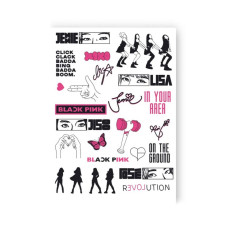 Набір тимчасових татуювань "BLACK PINK" LB-191 (LB-191)
