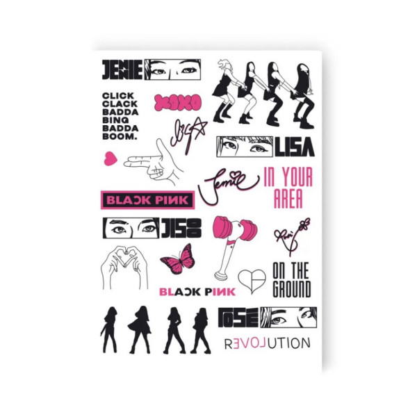 Набір тимчасових татуювань "BLACK PINK" LB-191 (LB-191)