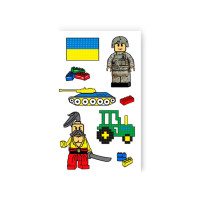 Набір тимчасових татуювань "Герої конструктор" L-58 (L-58)