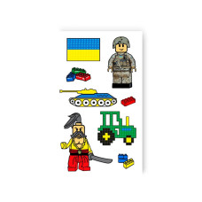 Набір тимчасових татуювань "Герої конструктор" L-58 (L-58)