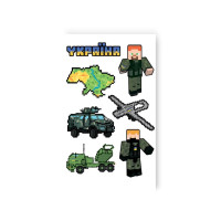 Набір тимчасових татуювань "Українська гра" L-63 (L-63)