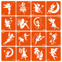 Набір трафаретів для біо-тату "Fairies" fairies-16 (fairies-16)