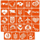 Набір для біо-тату "Я люблю Україну - хна" set-i-love-ukraine-henna (set-i-love-ukraine-henna)
