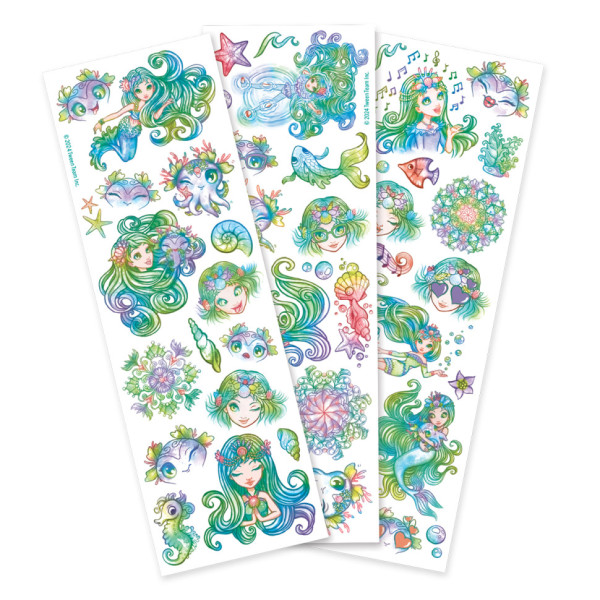 Набор временных татуировок Звездные рисунки "Мариния" Nebulous Stars 11458-4 боди-арт(11458-4)