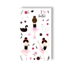 Набір тимчасових татуювань "Балерина" EC-402 (EC-402)