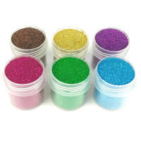 Набор глиттера для био-тату «№1 Большой» glitter-set-big-6x-2, 6 цветов по 12 мл(glitter-set-big-6x-2)