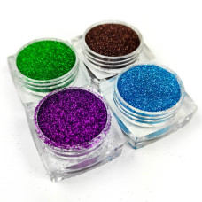 Набір гліттера для біо-тату «Базовий №3» glitter-set-4x-3, 4 кольори  (glitter-set-4x-3)