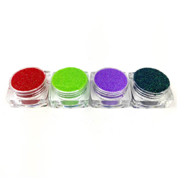 Набір гліттера для біо-тату «Райдужний №4» glitter-set-4x-4, 4 кольори  (glitter-set-4x-4)