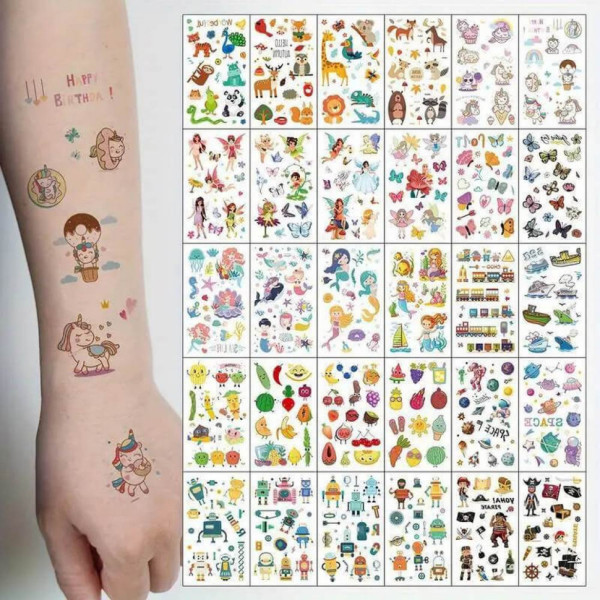 Набір дитячих тимчасових тату «Для дітей» tattoo-kids-mini-set-30 (tattoo-kids-mini-set-30)