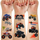 Набір дитячих тимчасових тату «Колеса-монстри» set-10-kids-tatto-cars (set-10-kids-tatto-cars)