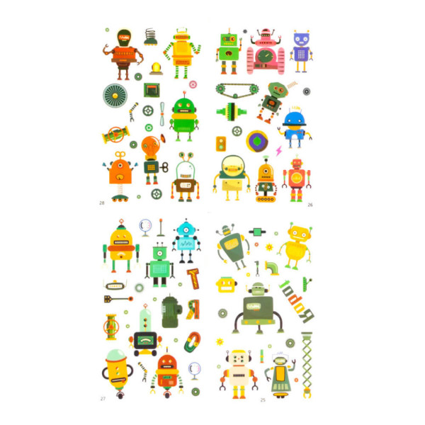 Набір дитячих тимчасових тату «Роботи» tattoo-kids-mini-set-robots (tattoo-kids-mini-set-robo)