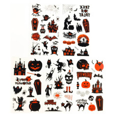 Набір дитячих тимчасових тату «Геловін №2» kids-tatto-halloween-set5-02 (kids-tatto-haween-set5-02)