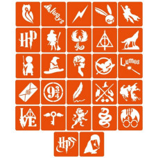 Набір трафаретів для біо-тату "Гаррі Поттер" garri-potter_5x5_27_1 (garri-potter_5x5_27_1)