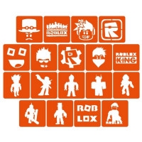 Набір трафаретів для біо-тату "Roblox" Roblox_5x5_18_1 (Roblox_5x5_18_1)