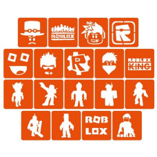 Набір трафаретів для біо-тату "Roblox" Roblox_5x5_18_1 (Roblox_5x5_18_1)