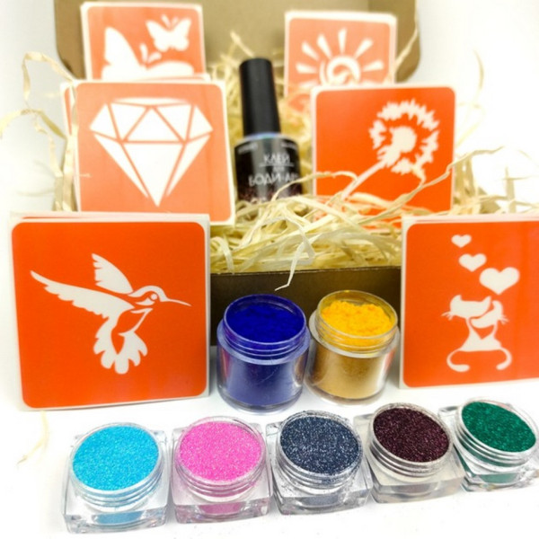 Набір для біо-тату "Popular mix #2 - гліттер" popular-mix-2-glitter (popular-mix-2-glitter)