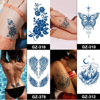 Набір із 4 довготривалих тату "Краса природи" SPX-set-middle-02, 18 х 11 см (SPX-set-middle-02)