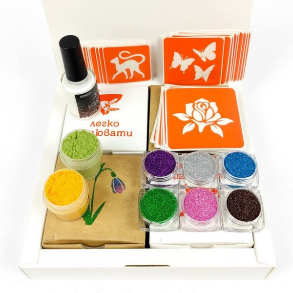 Подарунковий набір для біо-тату "Весна - макс" gift-set-spring-max (gift-set-spring-max)