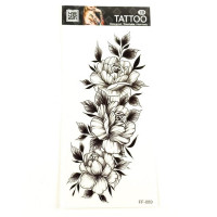 Тимчасове тату "Квіти" FF-089 розмір 19 х 9 см (FF-089)