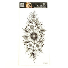 Тимчасове тату "Квіти" FF-094 розмір 19 х 9 см (FF-094)