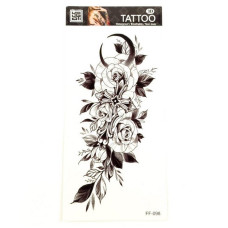 Тимчасове тату "Квіти" FF-098 розмір 19 х 9 см (FF-098)