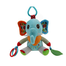 М'яка брязкальце-підвіска WD210260 з прорізувачем  Слон (WD210260-4)