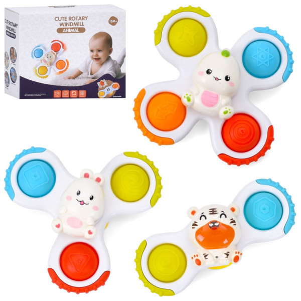 Дитячий розвиваючий "Спінер" B20A, м'які кнопки, присоска (B20A)