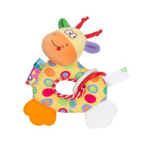 Брязкальце H168251-3ABC тварина м'яка з прорізувачем 18*5*15  Жираф (H168251-3A)