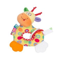 Брязкальце H168251-3ABC тварина м'яка з прорізувачем 18*5*15  Жираф (H168251-3A)