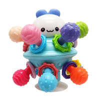 Дитяче брязкальце "НЛО" 689 рухомі деталі, на присосці Синій (689(Blue))