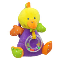 Брязкальце - м'яка іграшка Bambi C20560 з музичним механізмом  Каченя (C20560-4)