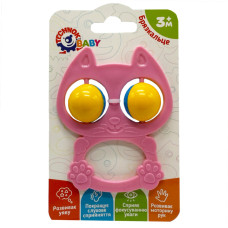 Дитяче брязкальце "Котик" 9338TXK-11 рожевий (9338TXK-11)