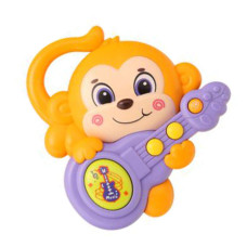Дитяче інтерактивне брязкальце 855-58-59-60-61A з музикою і світлом  Мавпа Помаранчева (855-59(Orange))