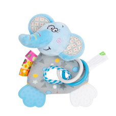 Брязкальце H168251-3ABC тварина м'яка з прорізувачем 18*5*15  Слоник (H168251-3B)