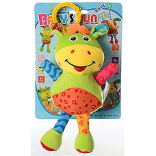 Детская подвеска на коляску 7151 погремушка и шуршалка Коровка