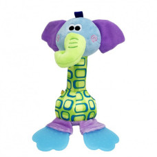 М`яка іграшка-брязкальце "Слон" TM Happy Monkey MGZ-1216-2 з дзвіночком (MGZ-1216-2)