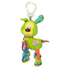 Детская подвеска на коляску собачка H168096-4A плюшевая Зелёная