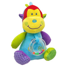 Брязкальце - м'яка іграшка Bambi C20560 з музичним механізмом  Мавпочка (C20560-2)