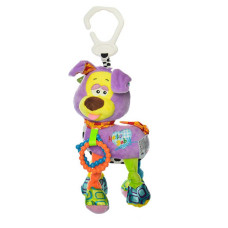 Детская подвеска на коляску собачка H168096-4A плюшевая Фиолетовая