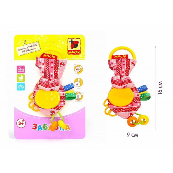 Забавка-прорізувач "Вушка рожеві" МС 030601-04 (МС 030601-04)