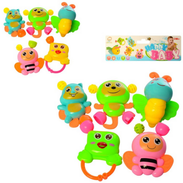 Брязкальце-конструктор 068, 5 шт, пакет 18,5см (068B)