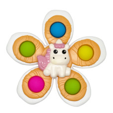 Детская погремушка-спинер с мягкими кнопками "Единорог" GZ-05-2(GZ-05-2)