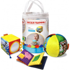 Іграшка м'яконабивна "Набір м'яконабивних іграшок Веселі тварини" Macik МС 090602-06 (MC 090602-06)