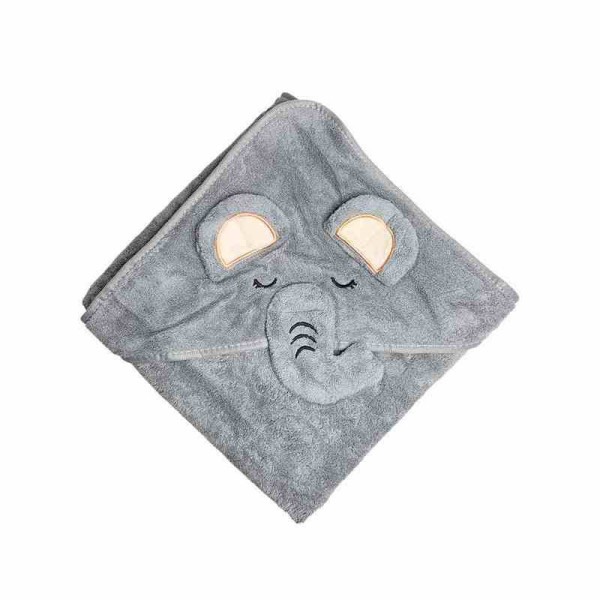 Дитячий рушник з капюшоном MGZ-0640(Gray) розмір 80х80 см (MGZ-0640(Gray))