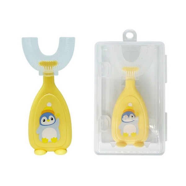 Дитяча зубна щітка-капа в футлярі MGZ-0730(Yellow) жовтий (MGZ-0730(Yellow))