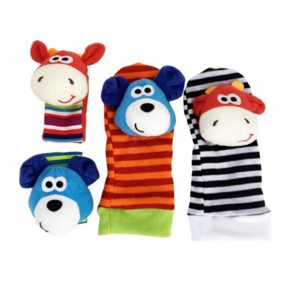 Дитячий набір: шкарпетки та браслетики "Корівка та собачка" MGZ-1207 (MGZ-1207)