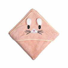 Дитячий рушник з капюшоном MGZ-0640(Peach) розмір 80х80 см (MGZ-0640(Peach))