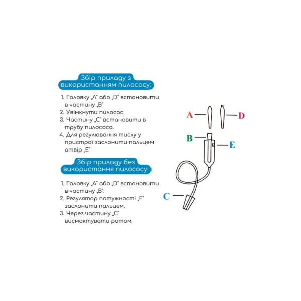 Дитячий назальний аспіратор "Чистий носик" MGZ-0728 (MGZ-0728)