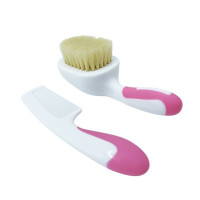 Набор расческа и щетка из натурального ворса MGZ-0725(Pink)(MGZ-0725(Pink))