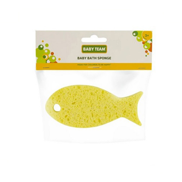 Дитяча мочалка-губка "Рибка" 7407 жовтий (7407)